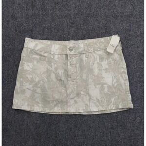 Hollister Camo Skirt Womens 8 Beige Camouflage Mini Army Outdoor Y2K NWT